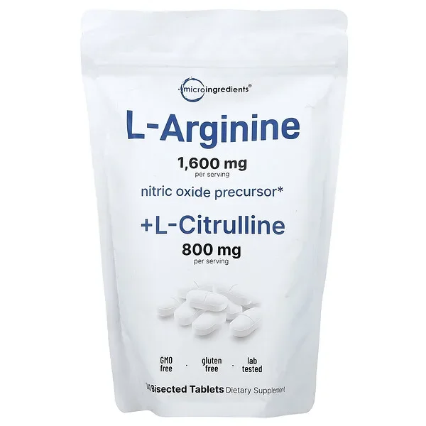 Brand New Micro Ingredients, L Arginine + L-Citrulline, 240 Bisected Tablets
