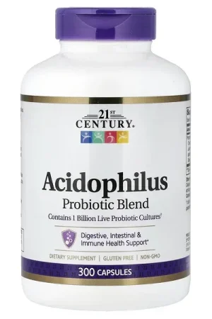 21st Century, Acidophilus Probiotic Blend, 300 Capsules Latest