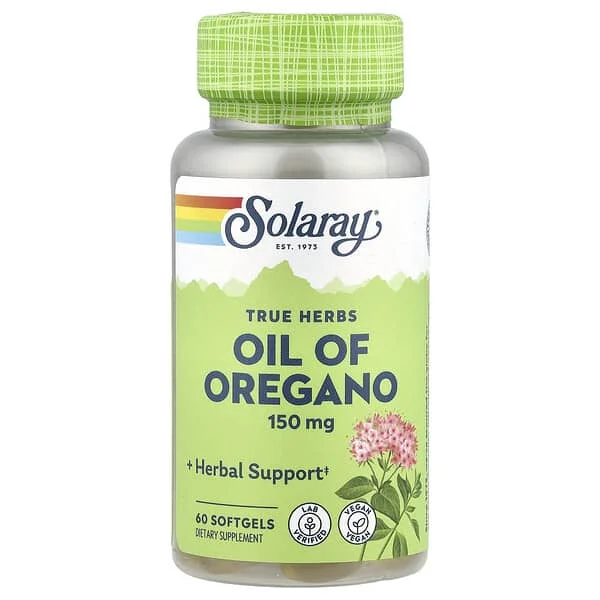Solaray, True Herbs, Oil of Oregano, 150 mg, 60 Softgels Exclusive Offer