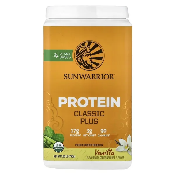Markdown Sunwarrior, Classic Plus Protein, Vanilla, 1.65 lb (750 g)