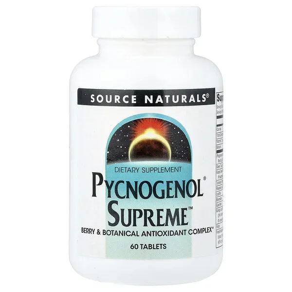 Factory Price Source Naturals, Pycnogenol® Supreme™, 60 Tablets