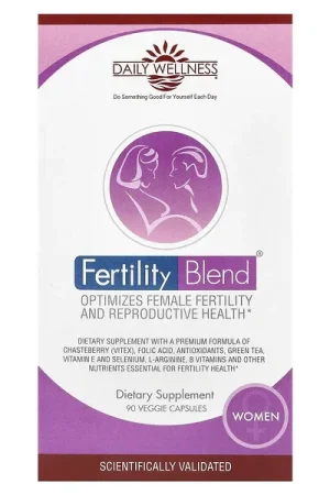 Daily Wellness Company, Fertility Blend® for Women, 90 Veggie Capsules Brand New