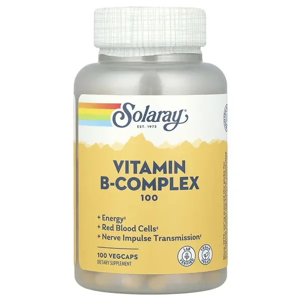 Hot Picks Solaray, Vitamin B-Complex 100, 100 VegCaps