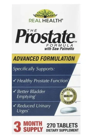 Get Yours Real Health, The Prostate Formula with Saw Palmetto, 270 Tablets