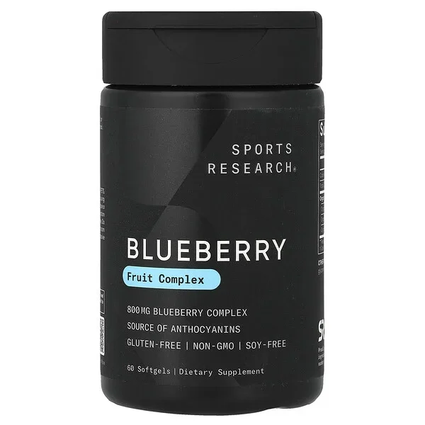 Sports Research, Blueberry Fruit Complex, 60 Softgels Top Rated