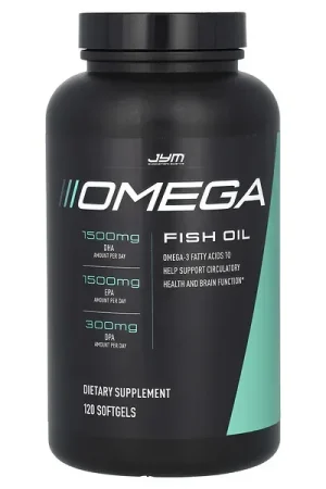 Fan Favorite JYM Supplement Science, Omega Fish Oil, 120 Softgels (1,300 mg per Softgel)