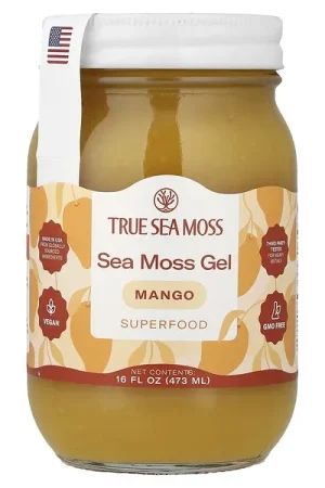 True Sea Moss, Sea Moss Gel Superfood, Mango, 16 fl oz (473 ml) Express Delivery