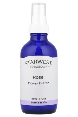 Express Delivery Starwest Botanicals, Rose Flower Water, 4 fl oz (118 ml)