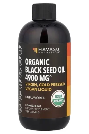 Havasu Nutrition, Organic Black Seed Oil, Unflavored, 8 fl oz (236 ml) Shop Now