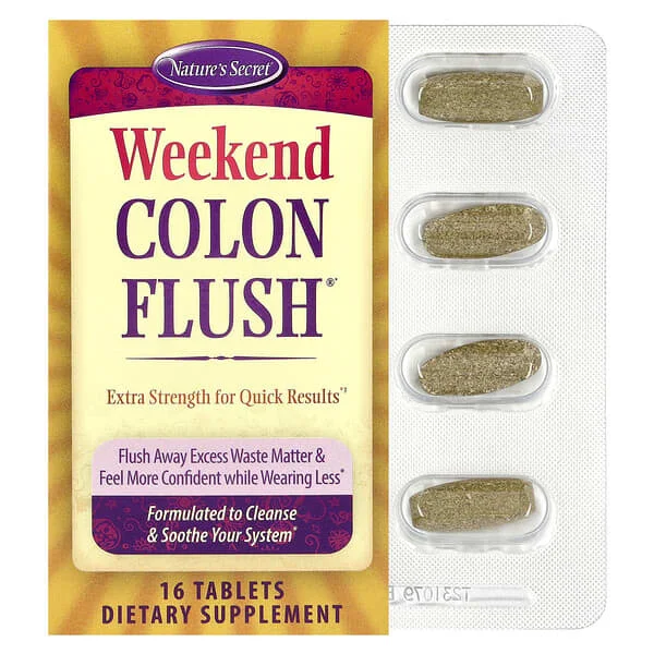 Don't Miss Out Nature‘s Secret, Weekend Colon Flush®, 16 Tablets