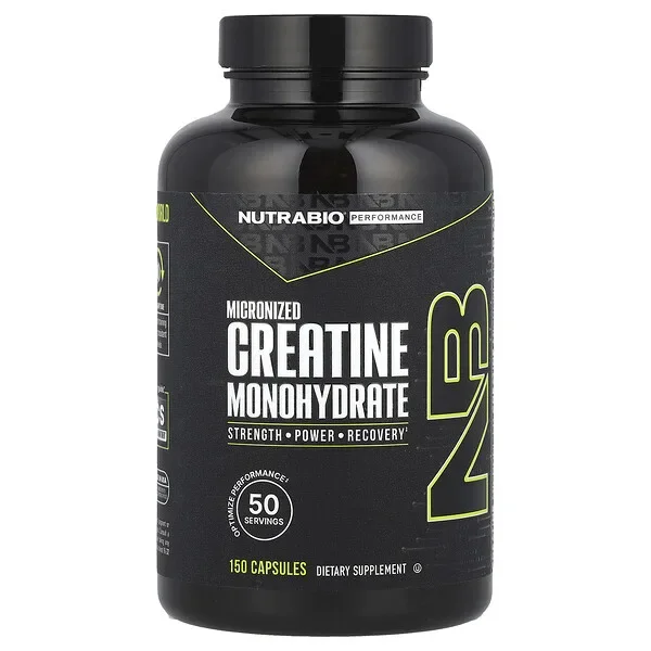 High Quality NutraBio, Performance, Micronized Creatine Monohydrate, 150 Capsules (833 mg per Capsule)