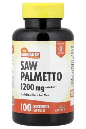 Sundance Vitamins, Saw Palmetto, 1,200 mg, 100 Quick Release Capsules Today Only