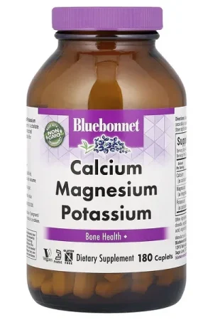 Professional Grade Bluebonnet Nutrition, Calcium Magnesium Potassium, 180 Caplets