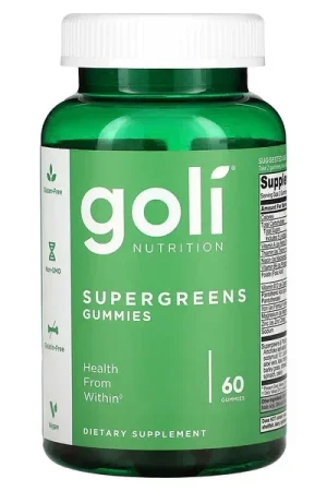 Goli Nutrition, Supergreens Gummies, 60 Gummies Clearance