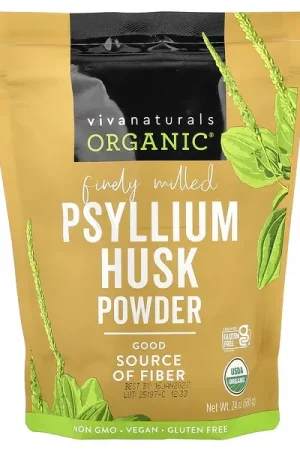 One Day Deal Viva Naturals, Organic® Psyllium Husk Powder, 24 oz (680 g)