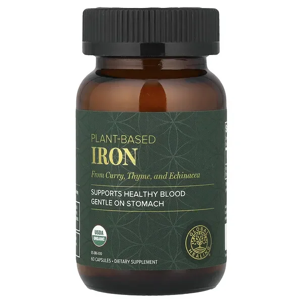 In Demand Global Healing, Plant-Based Iron, 60 Capsules