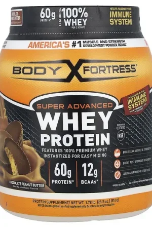 Body Fortress, Super Advanced Whey Protein, Chocolate Peanut Butter, 1.78 lb (810 g) Price Drop