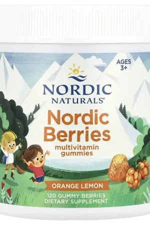 Affordable Nordic Naturals, Nordic Berries, Multivitamin Gummies, Ages 3+, Orange Lemon, 120 Gummy Berries