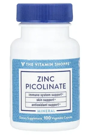 The Vitamin Shoppe, Zinc Picolinate, 100 Vegetable Capsules (22 mg per Capsule) One Day Deal
