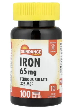 New Release Sundance Vitamins, Iron, 65 mg, 100 Coated Tablets
