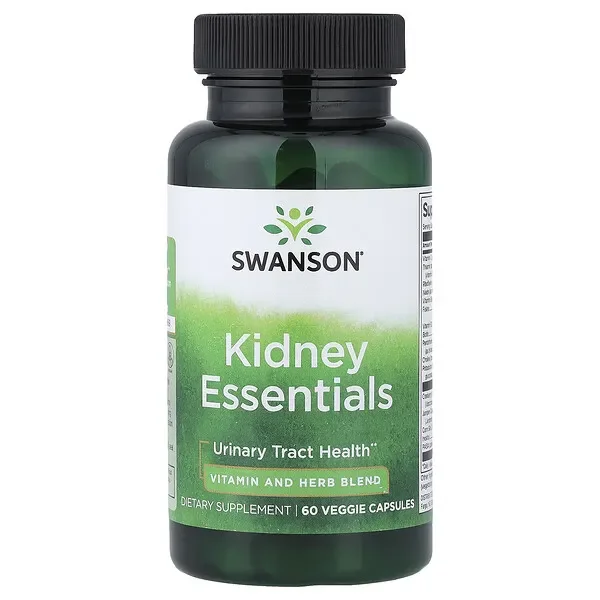 Same Day Shipping Swanson Vitamins, Kidney Essentials, 60 Veggie Capsules
