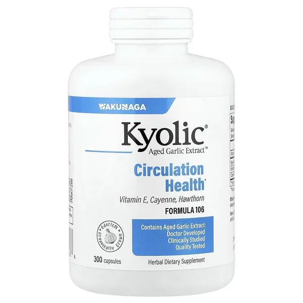 Markdown Kyolic, Aged Garlic Extract™, Circulation Health, Formula 106, 300 Capsules