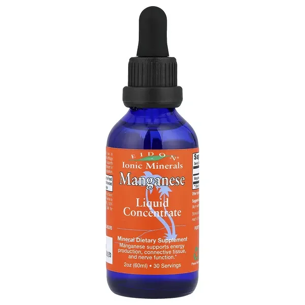 Final Sale Eidon Ionic Minerals, Manganese, Liquid Concentrate, 2 oz (60 ml)