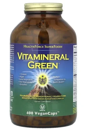 HealthForce Superfoods, Vitamineral Green®, 400 VeganCaps New Release