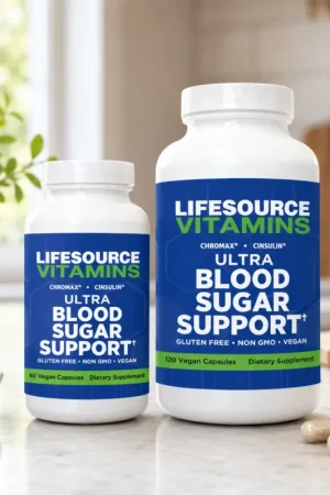 Secure Checkout Ultra Blood Sugar Support - 2 Sizes / 60 & 120 Vegan Caps - Berberine -Chromium - Alpha Lipoic Acid & Cinnamon