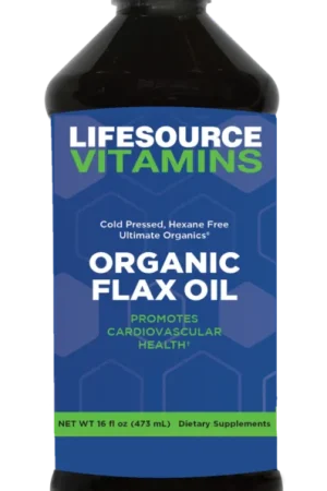 Flax Oil - Cold Pressed & Organic - Liquid 16 fl Oz Certified