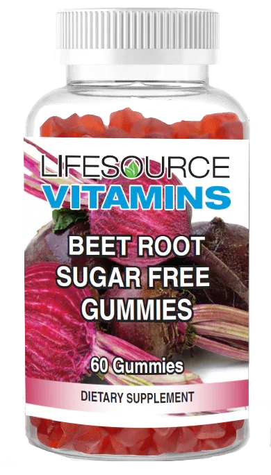 Beet Root 1,500 mg Gummies - Sugar Free - Raspberry - 60 Gummies Premium
