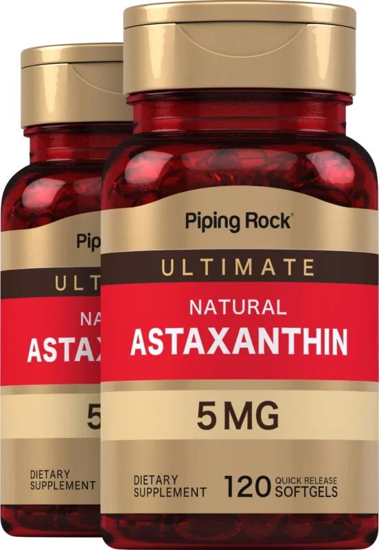 Astaxanthin, 5 mg, 120 Quick Release Softgels, 2 Bottles Premium