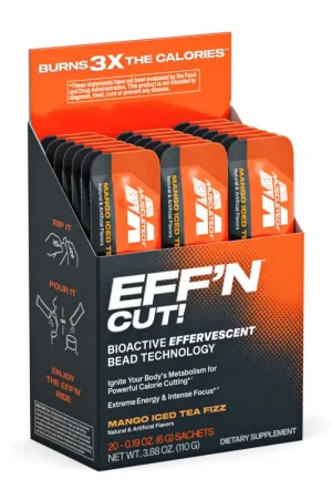 Eff‘n Cut! - Mango Iced Tea Fizz - 20 Sachets (20 Servings) Clearance