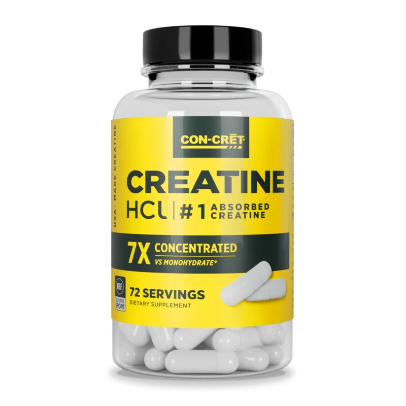 Creatine HCl - 72 Capsules (72 Servings) New Arrival