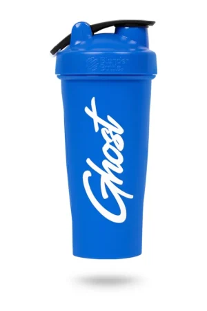 Hassle-Free Returns Logo Shaker Bottle - Blue - 28oz.