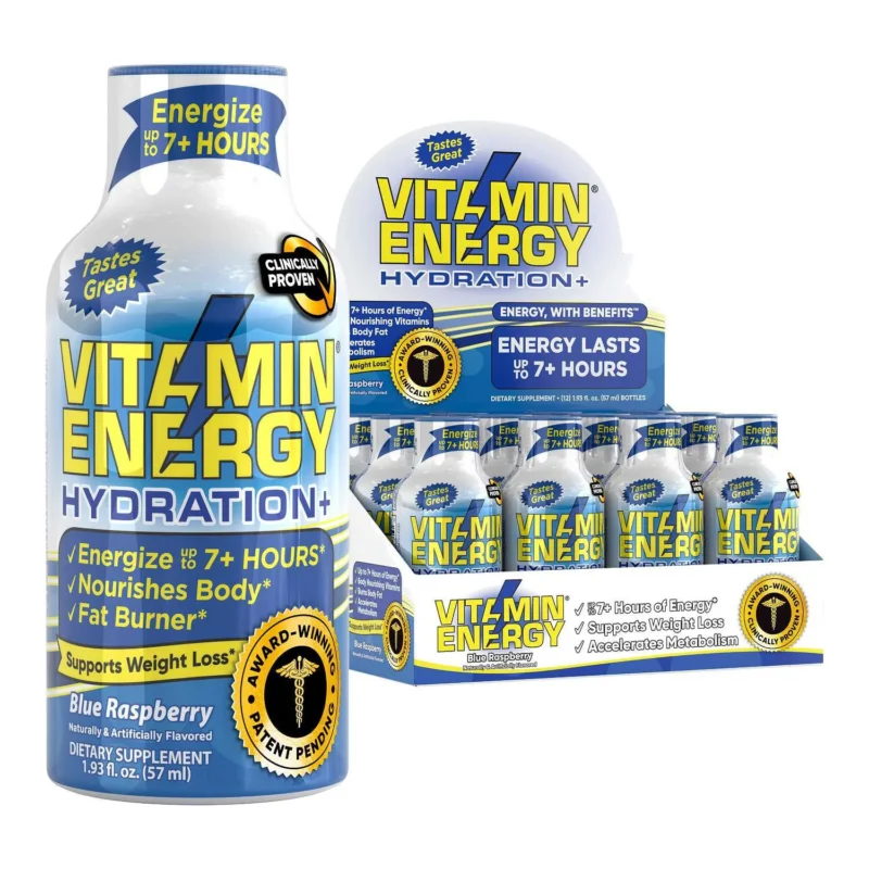Authentic Sport+ Liquid Supplement - Blue Raspberry - 1.93oz. (12 Bottles)