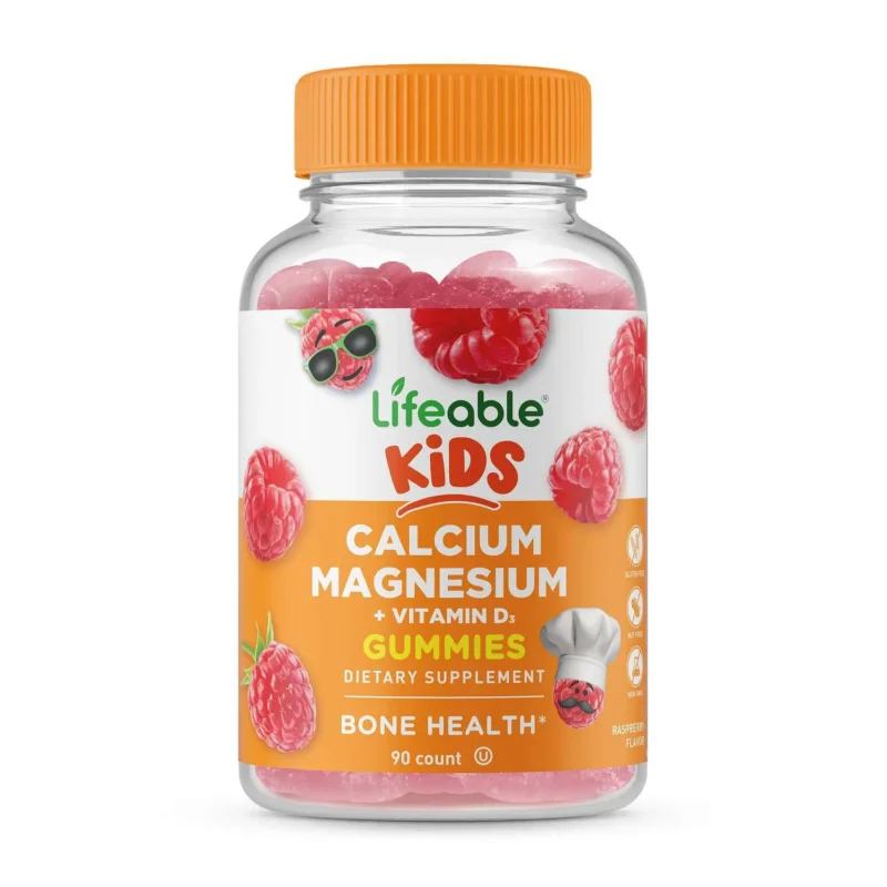 Kids Calcium Magnesium and Vitamin D3 - 90 Gummies (30 Servings) Budget