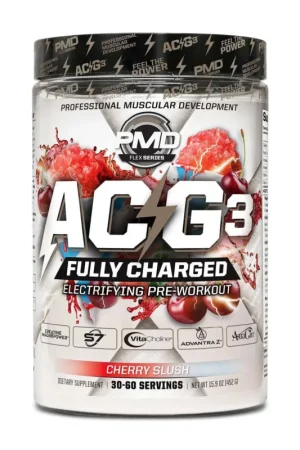 ACG3 Fully Charged Pre-Workout - Cherry Slush (30 Servings) Fresh Stock